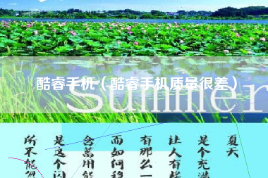 酷睿手机（酷睿手机质量很差）