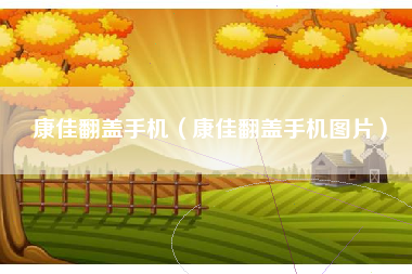 康佳翻盖手机（康佳翻盖手机图片）