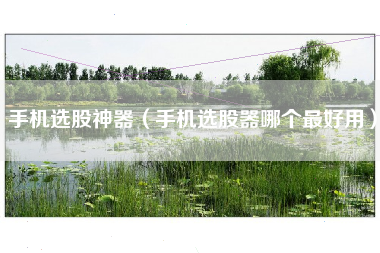 手机选股神器（手机选股器哪个最好用）